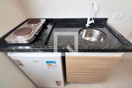 Cozinha de kitnet/studio para alugar com 1 quarto, 10m² em Vila Sao Pedro, Santo André