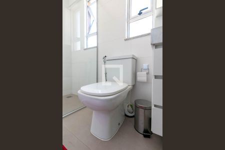 Banheiro da Suíte de apartamento à venda com 2 quartos, 60m² em Santo Antônio, Belo Horizonte