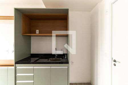 Cozinha de kitnet/studio para alugar com 1 quarto, 27m² em Vila Buarque, São Paulo