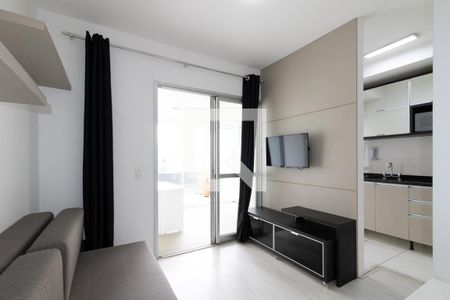 Sala de apartamento para alugar com 1 quarto, 46m² em Indianópolis, São Paulo