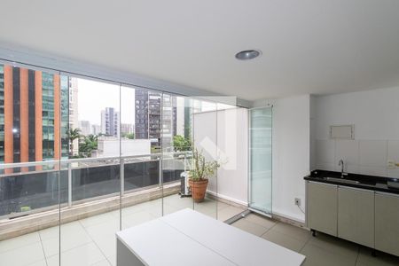 Sacada de apartamento para alugar com 1 quarto, 46m² em Indianópolis, São Paulo