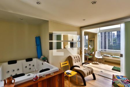 Varanda da Sala de apartamento à venda com 3 quartos, 160m² em Parque Bairro Morumbi, São Paulo