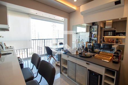 Sala de Jantar Gourmet de apartamento à venda com 2 quartos, 65m² em Vila Cordeiro, São Paulo