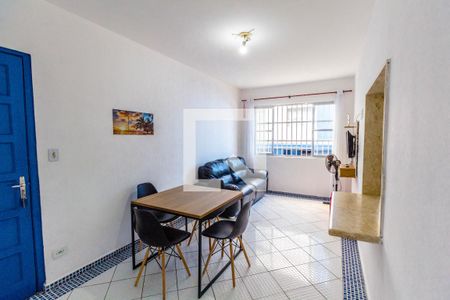 Sala de apartamento para alugar com 1 quarto, 56m² em Nova Mirim, Praia Grande