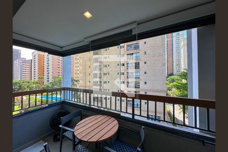 Sacada de kitnet/studio para alugar com 1 quarto, 25m² em Brooklin, São Paulo