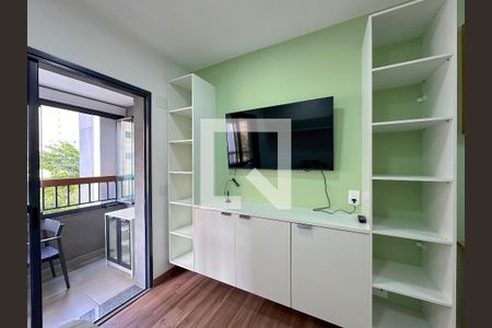 Detalhe Quarto de kitnet/studio para alugar com 1 quarto, 25m² em Brooklin, São Paulo