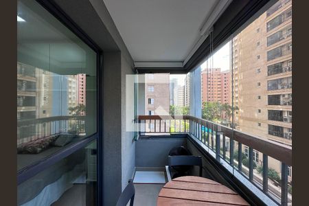 Sacada de kitnet/studio para alugar com 1 quarto, 25m² em Brooklin, São Paulo