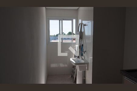 Cozinha e Área de Serviço de apartamento para alugar com 2 quartos, 47m² em Parque Residencial Jundiaí, Jundiaí
