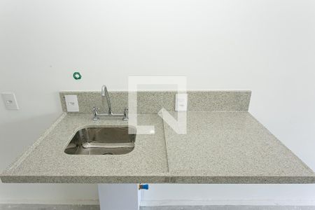Cozinha - Pia de apartamento à venda com 1 quarto, 27m² em Chácara Seis de Outubro, São Paulo
