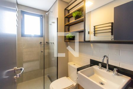 Banheiro de kitnet/studio para alugar com 1 quarto, 22m² em Vila Mariana, São Paulo