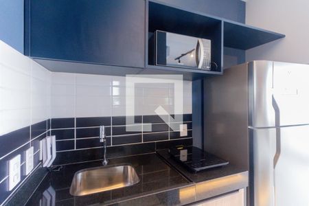 Cozinha de kitnet/studio para alugar com 1 quarto, 22m² em Vila Mariana, São Paulo