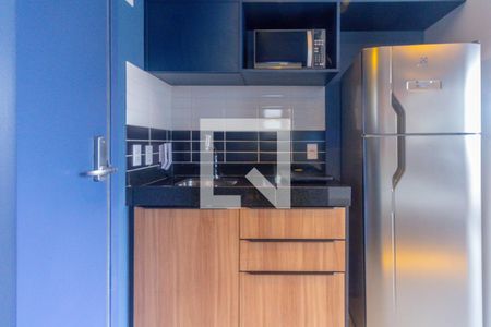 Cozinha de kitnet/studio para alugar com 1 quarto, 22m² em Vila Mariana, São Paulo
