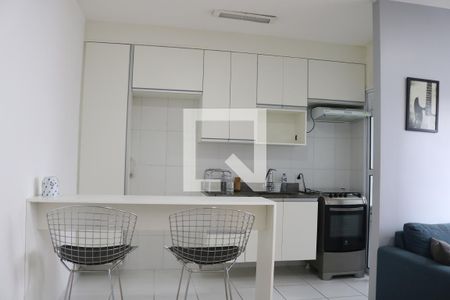 Cozinha  de apartamento para alugar com 1 quarto, 33m² em Barra Funda, São Paulo
