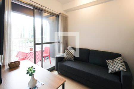 Sala de apartamento para alugar com 1 quarto, 27m² em Vila Nova Conceição, São Paulo