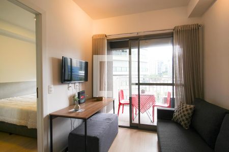 Sala de apartamento para alugar com 1 quarto, 27m² em Vila Nova Conceição, São Paulo