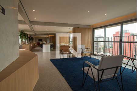 Apartamento para alugar com 27m², 1 quarto e 1 vaga Apartamento para alugar com 27m², 1 quarto e 1 vagaÁrea comum - Salão de festas
