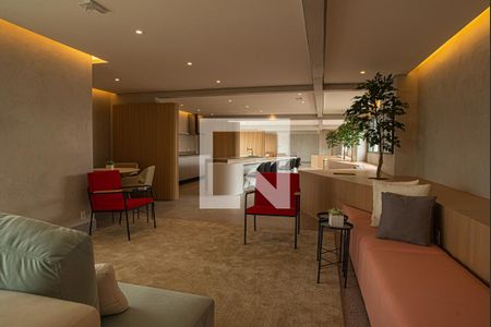 Apartamento para alugar com 27m², 1 quarto e 1 vaga Apartamento para alugar com 27m², 1 quarto e 1 vagaÁrea comum - Salão de festas