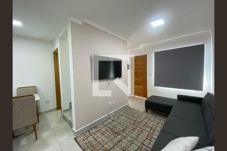 Sala de casa de condomínio para alugar com 2 quartos, 110m² em Vila Gustavo, São Paulo