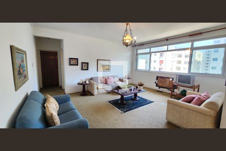 Sala de apartamento para alugar com 4 quartos, 190m² em Gonzaga, Santos