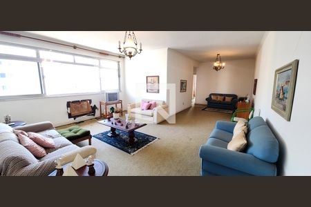 Sala de apartamento para alugar com 4 quartos, 190m² em Gonzaga, Santos