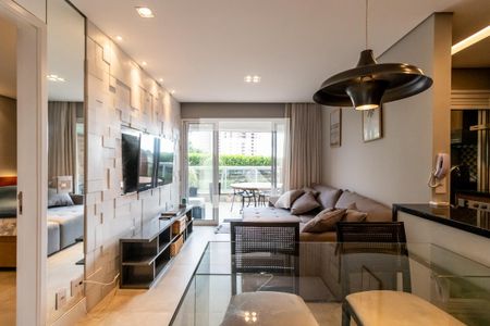 Sala de apartamento para alugar com 1 quarto, 60m² em Empresarial 18 do Forte, Barueri