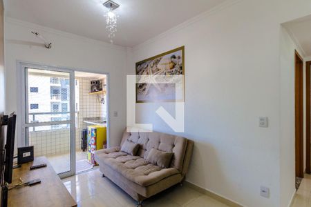 Sala de apartamento para alugar com 2 quartos, 64m² em Canto do Forte, Praia Grande