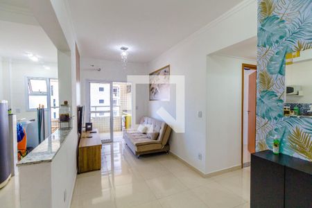 Sala de apartamento para alugar com 2 quartos, 64m² em Canto do Forte, Praia Grande