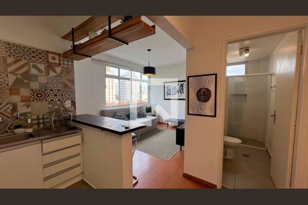 sala  de apartamento para alugar com 1 quarto, 49m² em Pinheiros, São Paulo