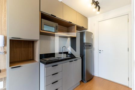 Cozinha de kitnet/studio para alugar com 1 quarto, 27m² em Vila Buarque, São Paulo