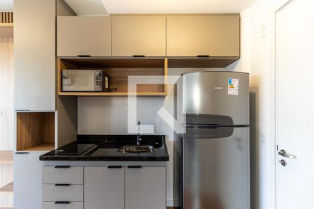 Cozinha de kitnet/studio para alugar com 1 quarto, 27m² em Vila Buarque, São Paulo