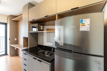 Cozinha - Geladeira de kitnet/studio para alugar com 1 quarto, 27m² em Vila Buarque, São Paulo