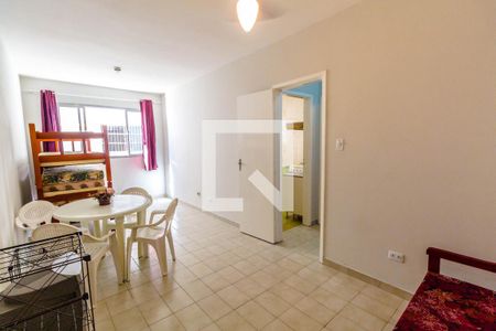Sala/Quarto de kitnet/studio para alugar com 1 quarto, 35m² em Caiçara, Praia Grande