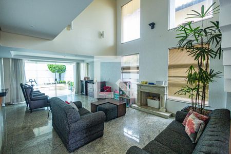 Sala de casa de condomínio para alugar com 4 quartos, 357m² em Paquetá, Belo Horizonte
