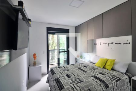 Suíte - Quarto 1 de apartamento para alugar com 2 quartos, 120m² em Campestre, Santo André