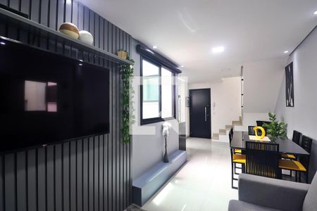 Sala de apartamento para alugar com 2 quartos, 120m² em Campestre, Santo André