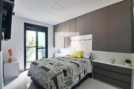Suíte - Quarto 1 de apartamento para alugar com 2 quartos, 120m² em Campestre, Santo André