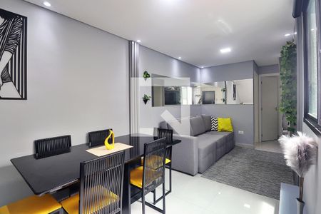 Sala de apartamento para alugar com 2 quartos, 120m² em Campestre, Santo André