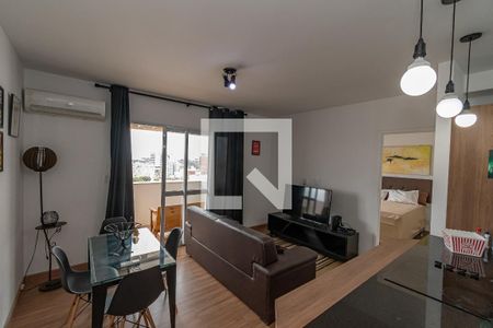 Sala de Estar/Jantar de apartamento para alugar com 1 quarto, 50m² em Botafogo, Campinas