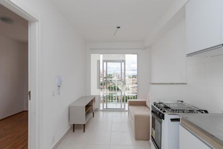 Sala/ Cozinha /Área de serviço de apartamento para alugar com 1 quarto, 28m² em Vila das Belezas, São Paulo