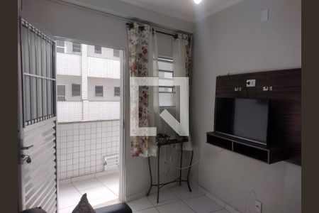 Sala de apartamento para alugar com 1 quarto, 45m² em Guilhermina, Praia Grande