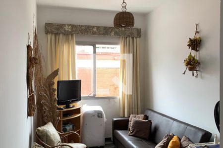 Sala de apartamento para alugar com 1 quarto, 50m² em Canto do Forte, Praia Grande