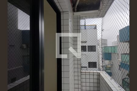 Varanda da sala de apartamento para alugar com 1 quarto, 70m² em Guilhermina, Praia Grande