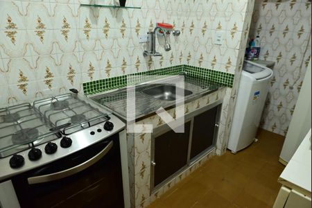 Cozinha de apartamento para alugar com 1 quarto, 54m² em Vila Caiçara, Praia Grande
