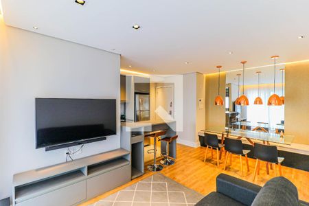 Sala de apartamento para alugar com 1 quarto, 50m² em Chácara Santo Antônio (zona Sul), São Paulo