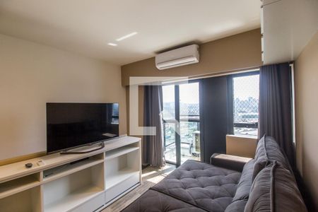 Sala de TV de apartamento para alugar com 1 quarto, 50m² em Bethaville I, Barueri