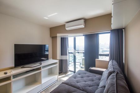 Sala de TV de apartamento para alugar com 1 quarto, 50m² em Bethaville I, Barueri