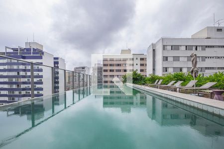 Studio para alugar com 25m², 1 quarto e sem vagaPiscina