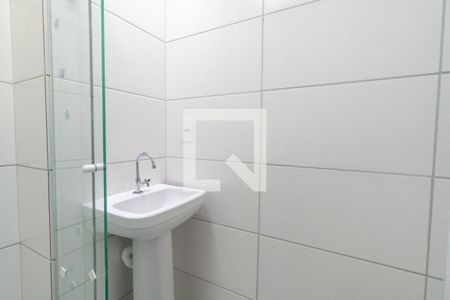 Banheiro da Suíte de apartamento à venda com 1 quarto, 30m² em Vila Campestre, São Paulo