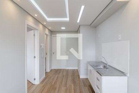 Sala e Cozinha de apartamento para alugar com 1 quarto, 24m² em Jardim Santa Emília, São Paulo