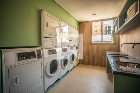 Studio à venda com 28m², 1 quarto e sem vagaLavandeiria coletiva